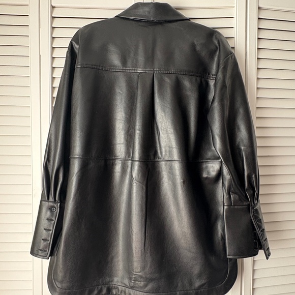 Faux Leather Shacket - Picture 2 of 4